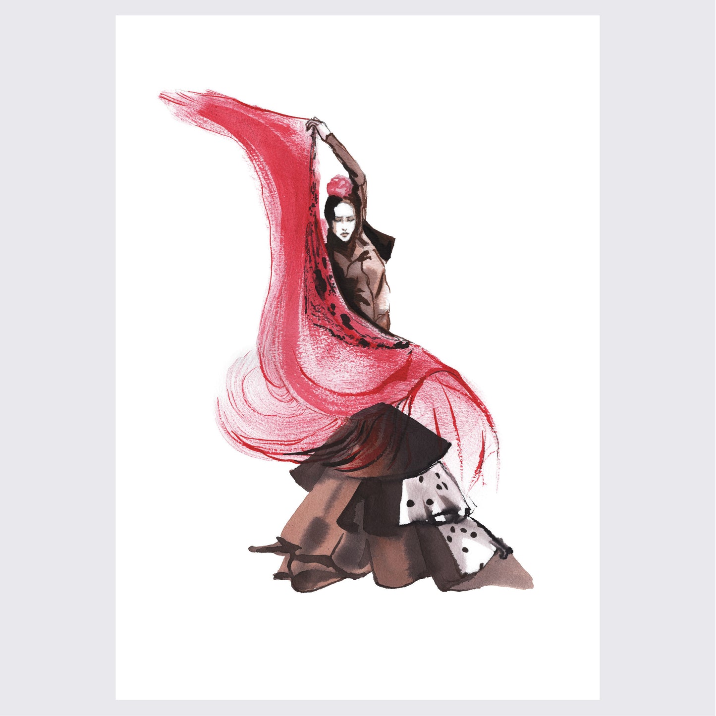 Manton Rojo (Print)